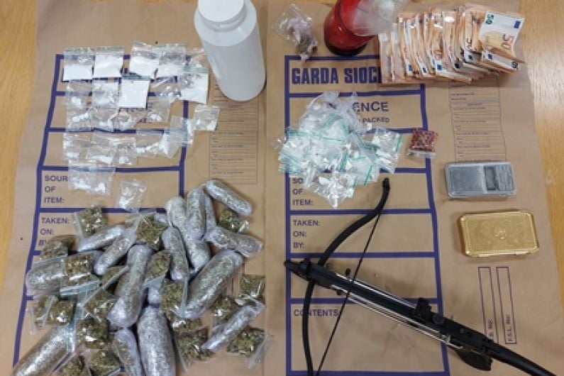 Crossbow and illegal drugs seized in Longford Garda operation