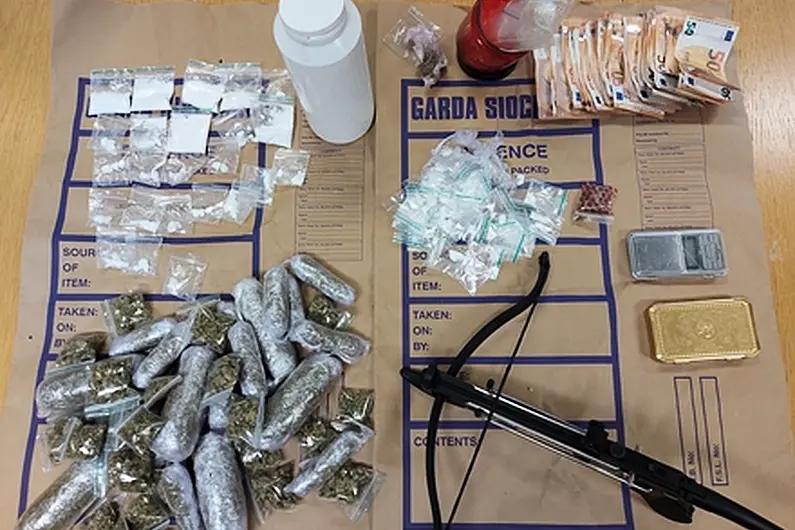 Crossbow and illegal drugs seized in Longford Garda operation