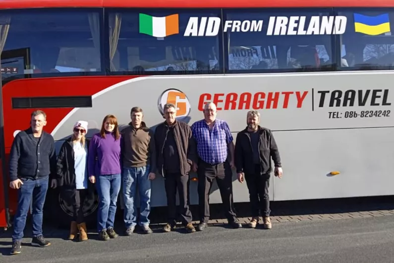 Roscommon bus firm return from special mission in Ukraine