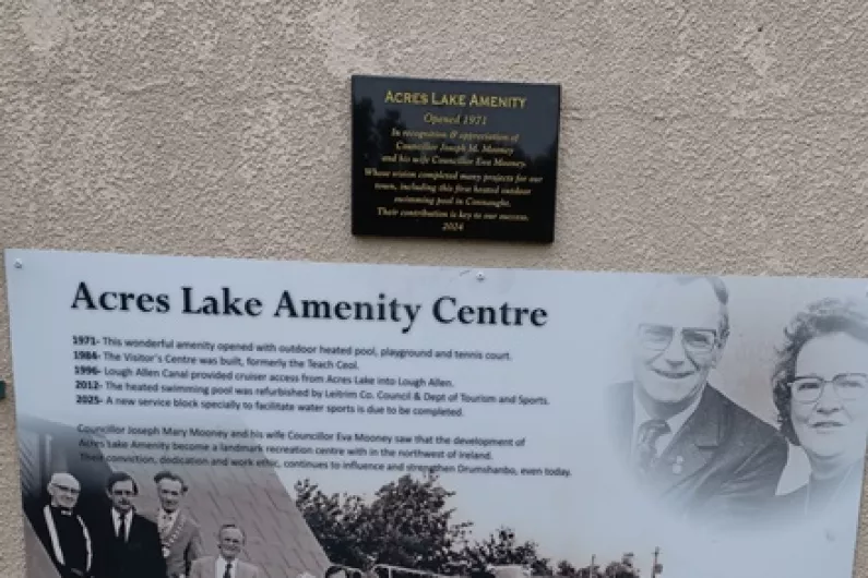 Plaque unveiled to honour late councillors' work at Leitrim water amenity