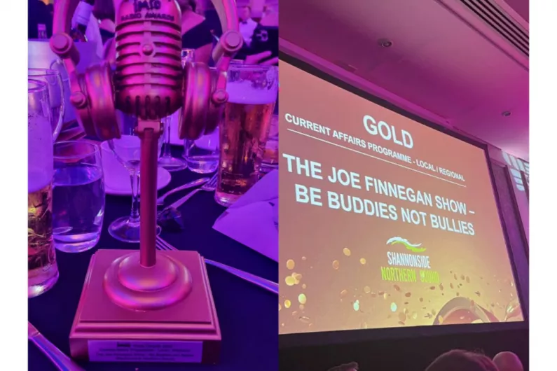 Gold award success for Joe Finnegan Show at IMROs