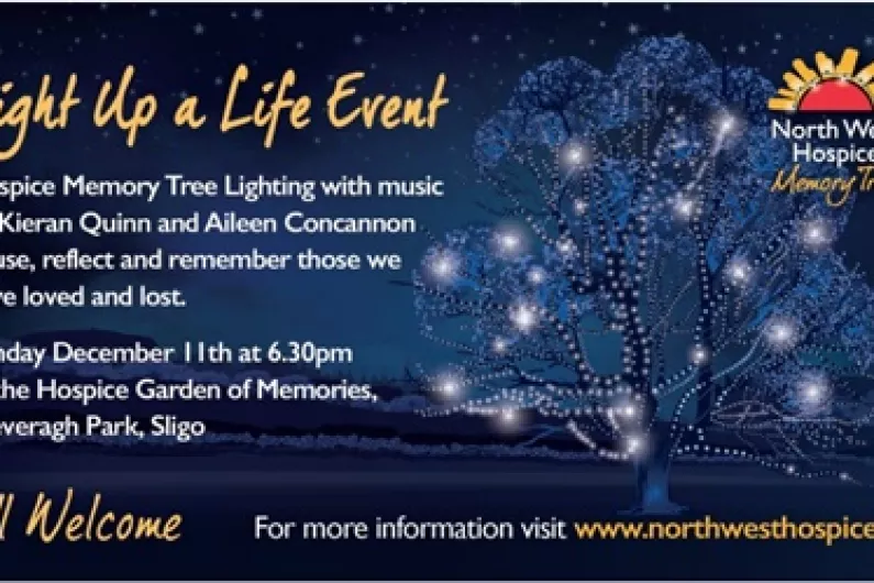 Light-up-a-life event in Sligo this Sunday for North West Hospice