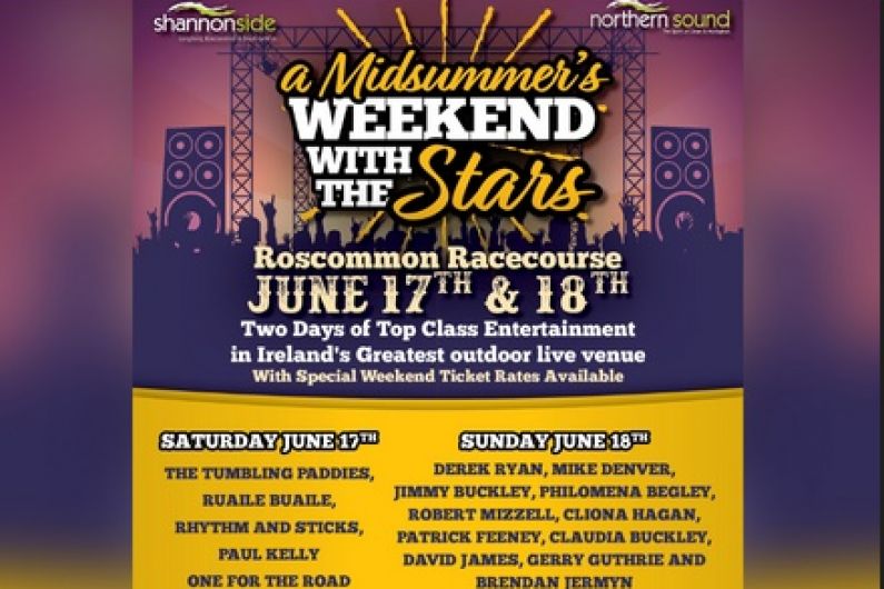 Major music event announced for Roscommon on June 17th and 18th