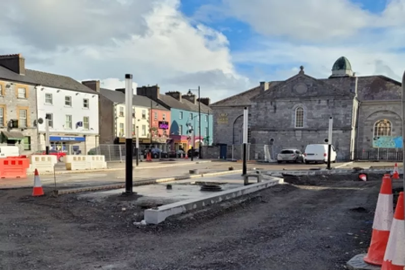 Public realm works in Roscommon to be largely complete for Christmas festival