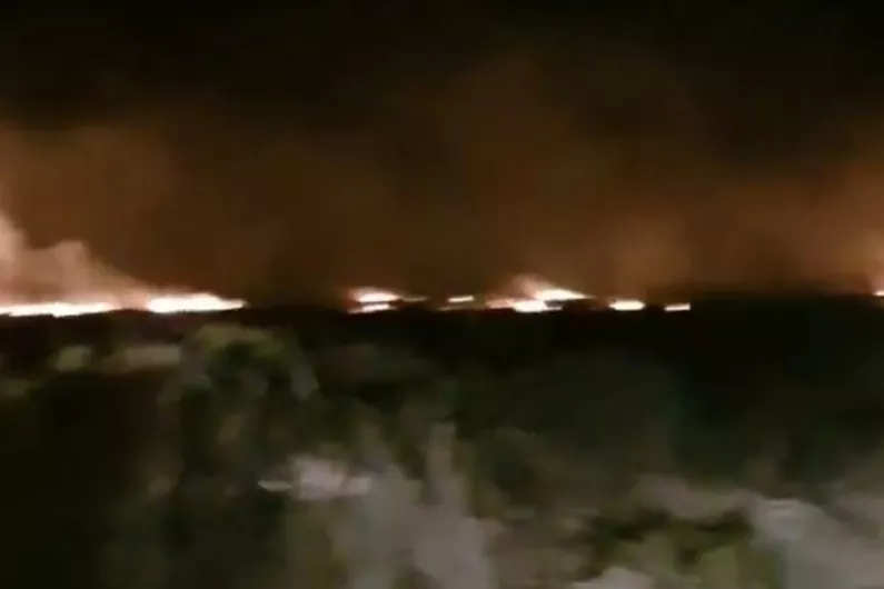 Investigations are still ongoing in Roscommon over the large bog fire that occurred last night