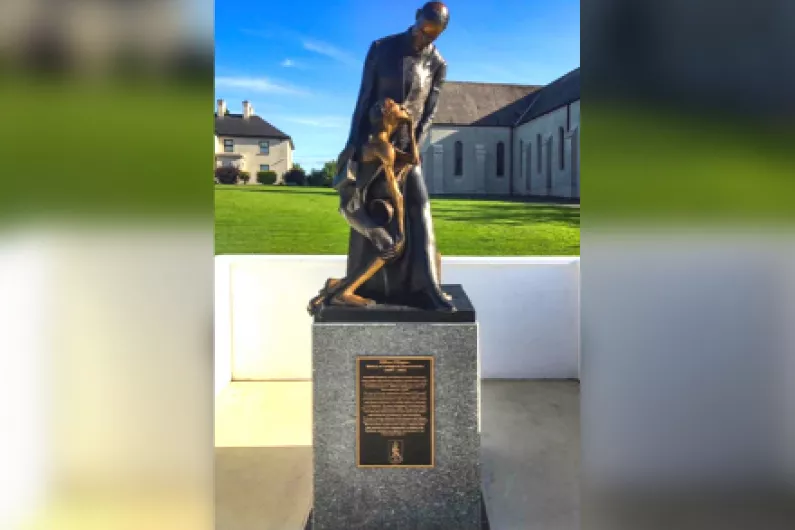Special ceremony in Drumlish today for famous historical Bishop statue