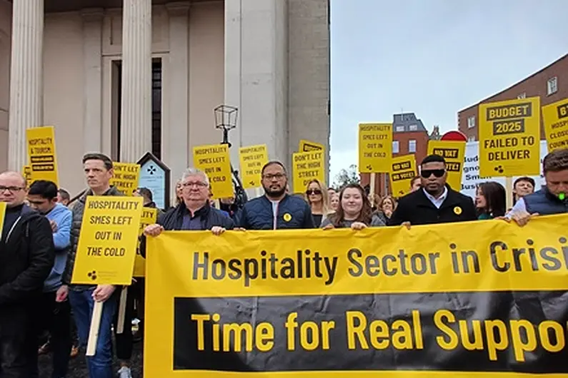 LISTEN: Local business owners protest Budget 2025 at Dublin rally