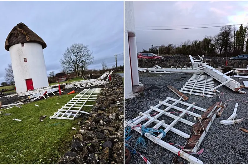 Storm Eowyn damages historic 300-year-old windmill in Elphin