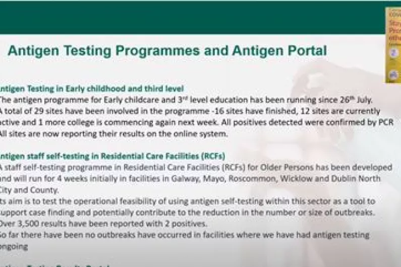 HSE roll out trial antigen test programme at local care homes