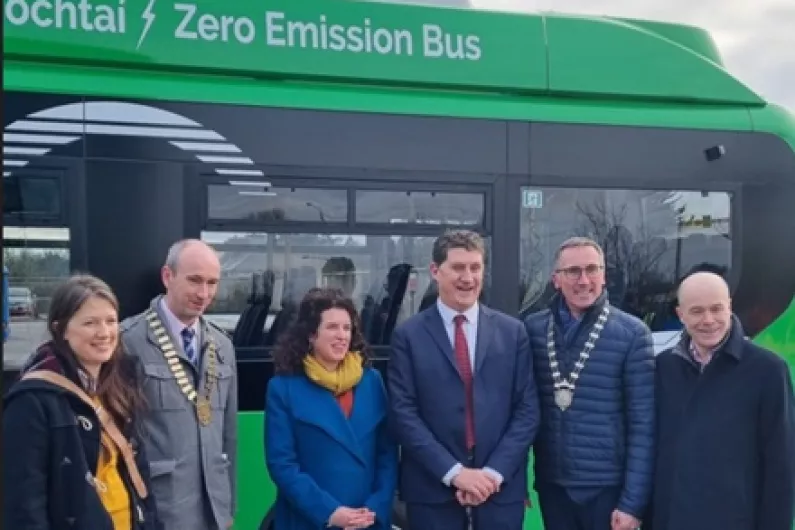 Athlone bus staff praised following launch of new electric bus fleet