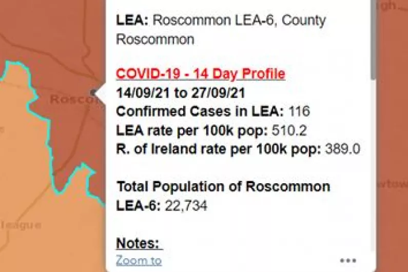 Two Local Electoral Areas record over 100 Covid cases in last fortnight