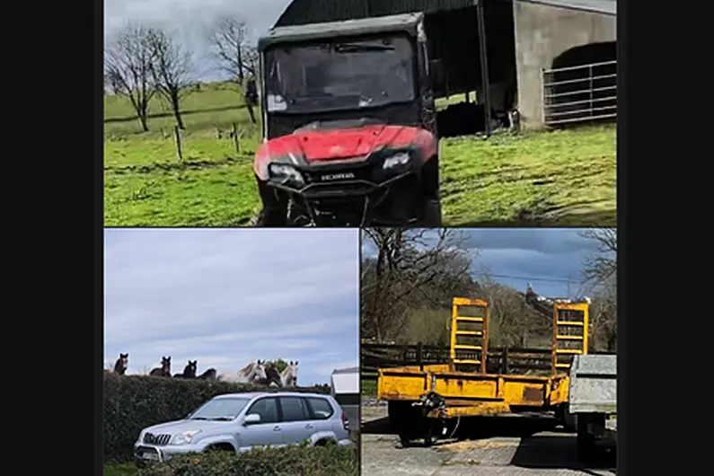 Investigation underway following theft of equipment from Longford farm yard