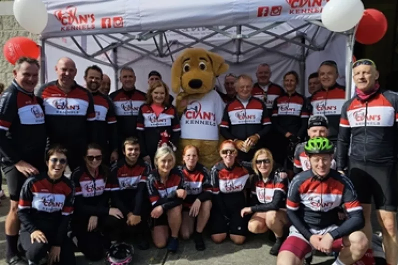 Cian's Kennel's Mizen to Malin Head cycle Longford stop off