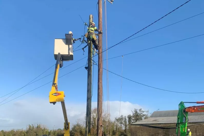 Over 700 premises in the region remain without power this evening