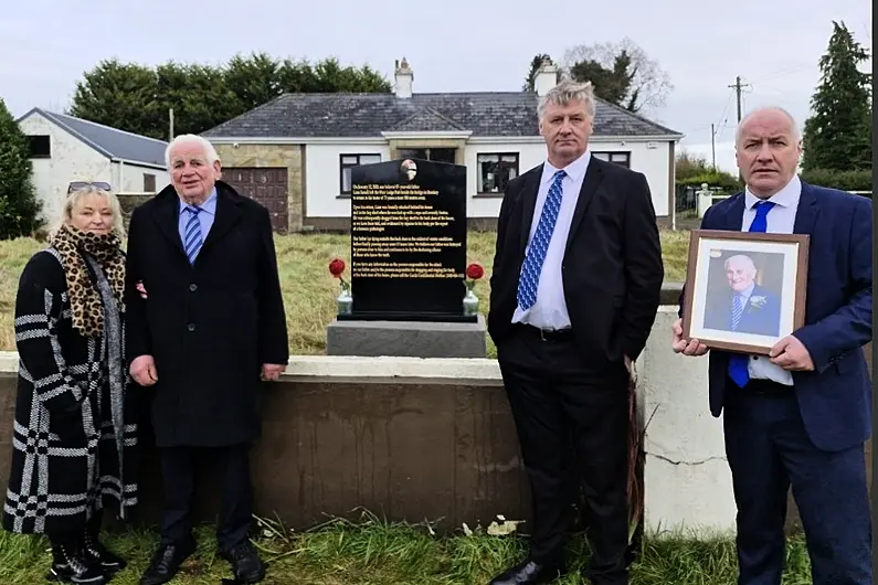 Son of Liam Farrell says wording on plaque was carefully considered