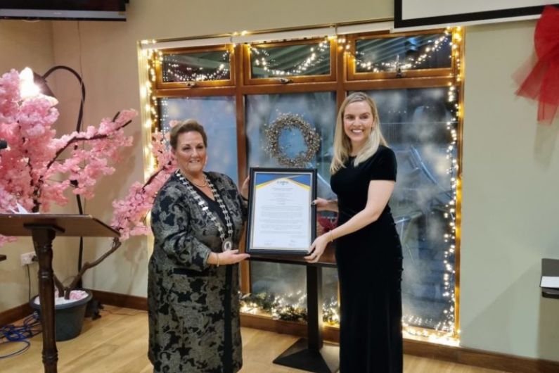 Shaunagh Connaire honored of Freedom of County Longford title