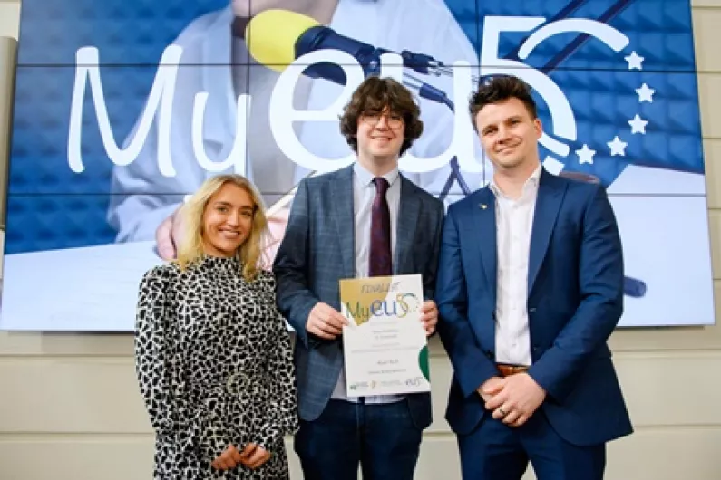 Westmeath Student honoured by T&aacute;naiste at MyEU50 competition