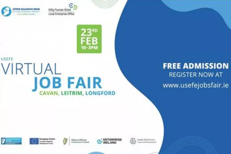 Major virtual jobs fair for Leitrim and Longford underway today