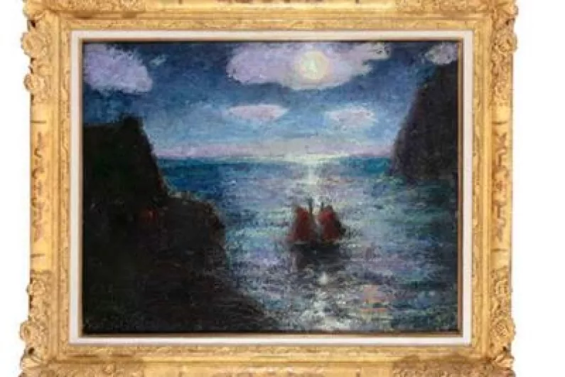 Painting by Roscommon artist reaches target price at auction