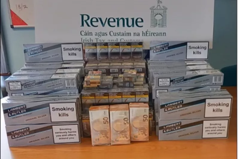 Thousands worth of cigarettes and cash seized by Revenue in Roscommon
