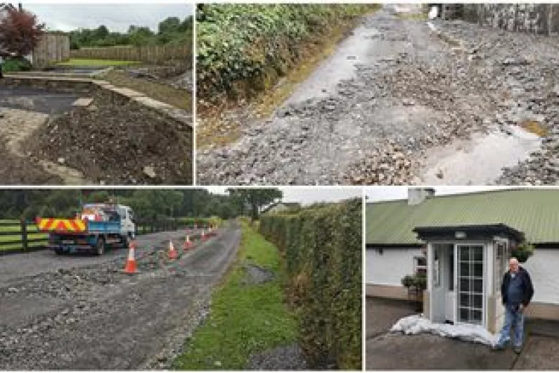 Flash floods cause significant damage to homes and roads near Rooskey