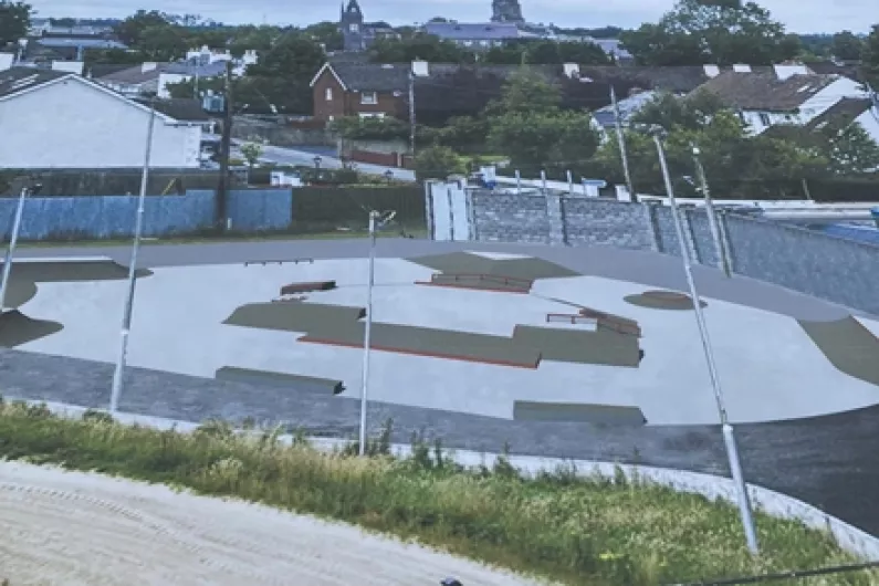 Major step forward in construction of Longford Skate Park