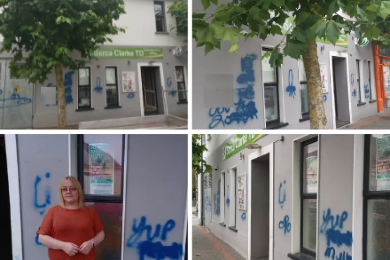 Longford Westmeath TD cautions staff on safety following graffiti attack
