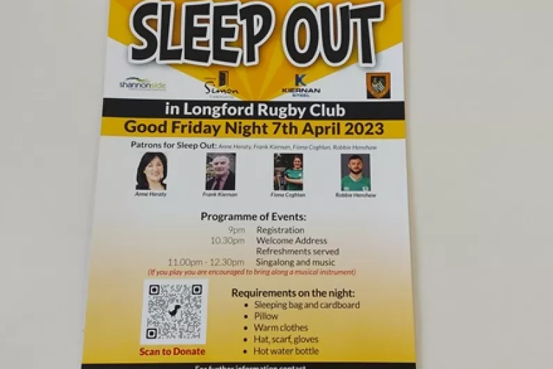 Fundraising sleep out to take place in Longford tonight
