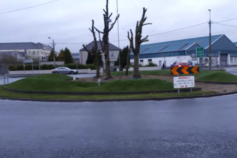Trees at Casey's roundabout in Roscommon pruned back to ensure safety and sustainability
