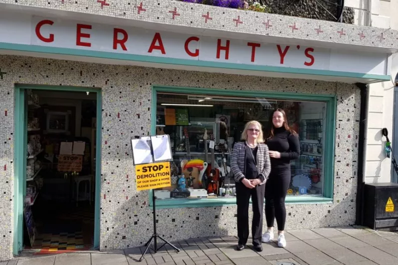 Kathleen Geraghty says campaign to save shop is continuing