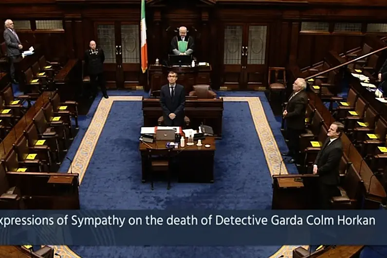 Minute's silence held in Dail to remember Detective Garda Colm Horkan