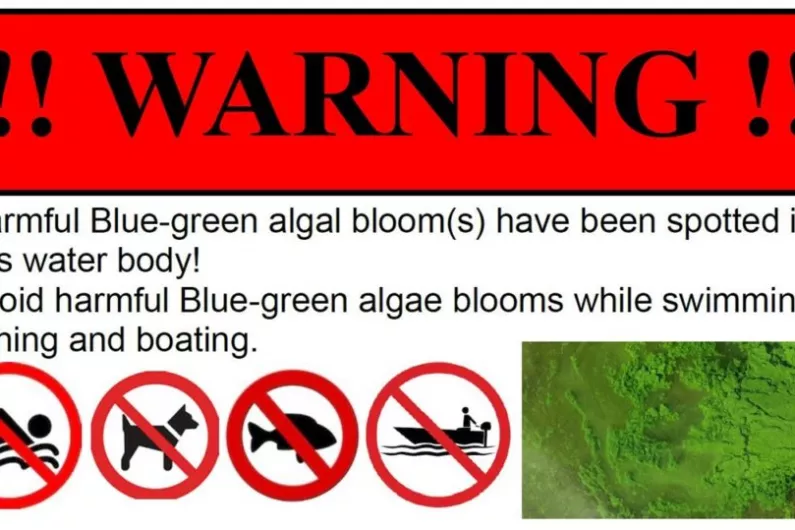 Warning of algal bloom at Keeldra Lake in Leitrim