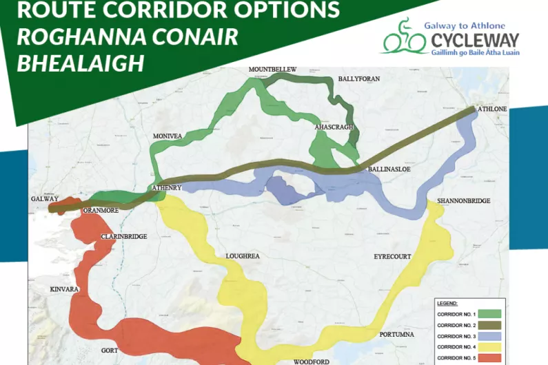 Virtual public consultation begins for Athlone to Galway Cycleway