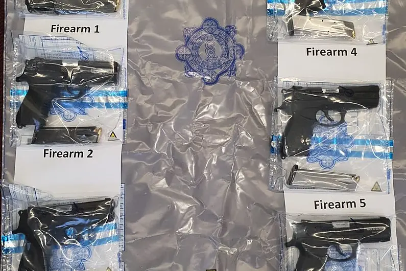 Six guns seized after major drugs seizure in Mullingar