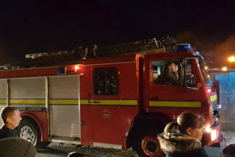 A man has died in a house fire in Co Roscommon.