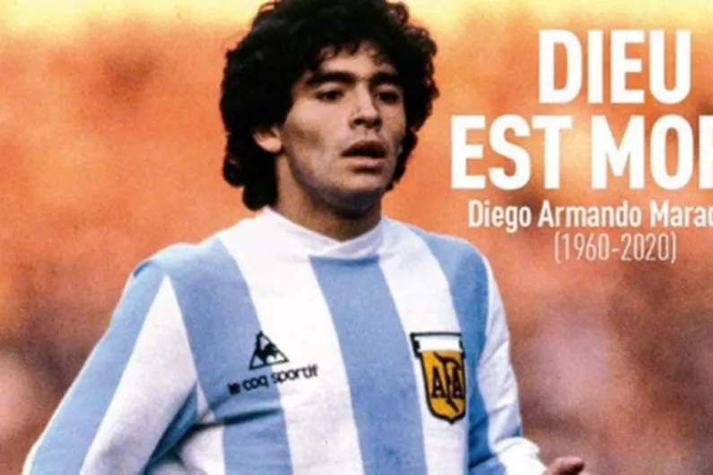 Longford-Westmeath Argentina Society express heartbreak at death of iconic Maradona