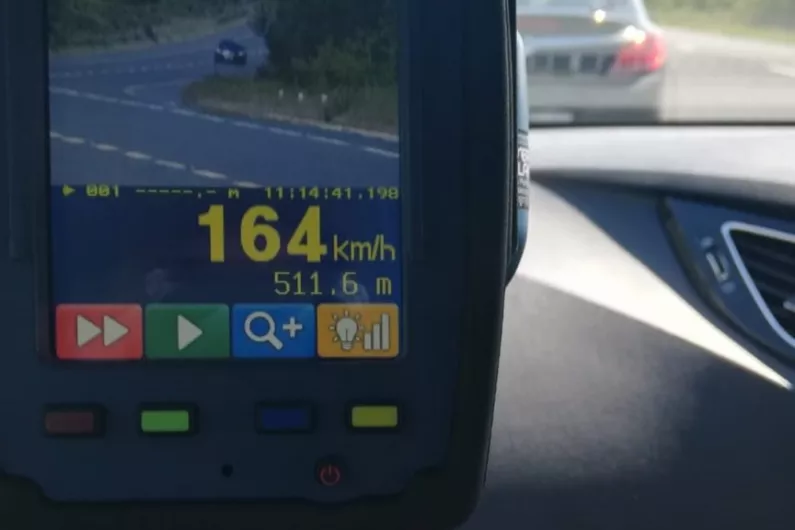 Appeal to drivers to slow down after motorist detected travelling at 164 km on N5