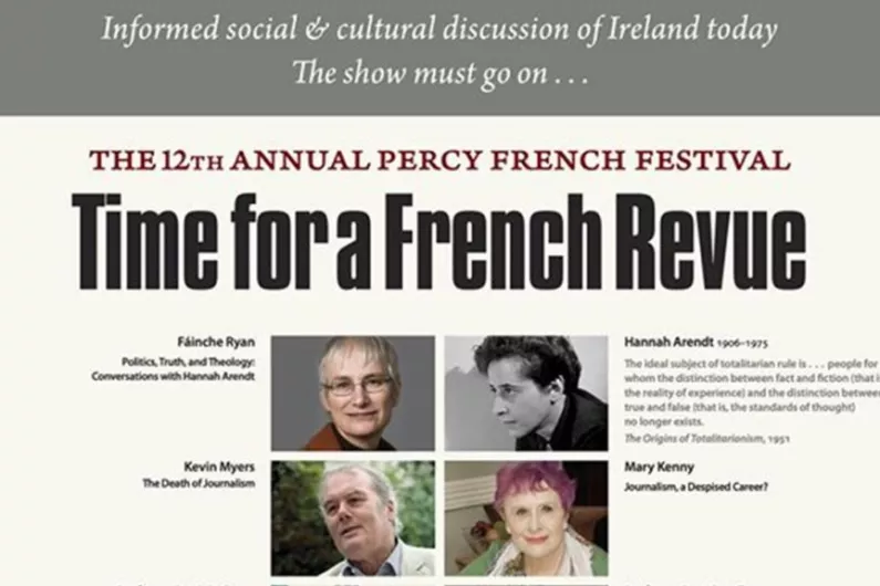 Percy French Festival re-organises schedule over quarantine issue for speaker