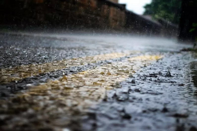 Status Yellow wind and rain warning in place until Monday morning