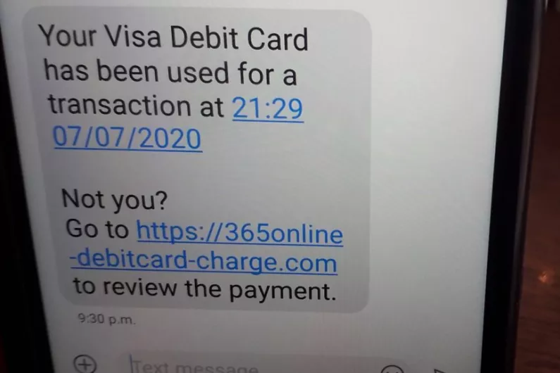 Athlone Gardai issue warning over scam debit card texts
