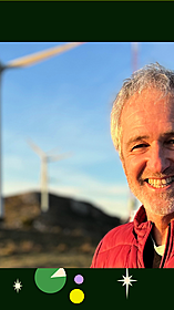 A man, a plan, wind power, Uruguay Image