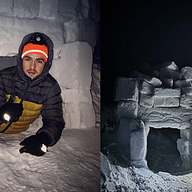 Northern Irish Artist Builds A Massive Igloo In Mourne Mountains Image