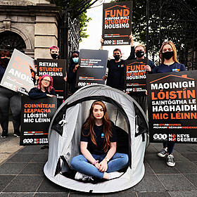 ''It's very difficult to find accommodation, I'm currently staying in Flannery's Hotel two nights a week'' Image