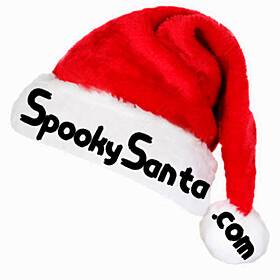 Santa Claus reads, “PURPLE FINGERNAILS” and 2 More Scary Stories! #SpookySanta Image