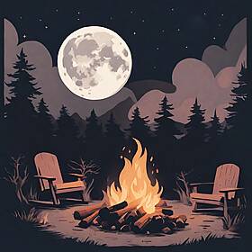 Crackling Campfire Soundscape for Sleep & Relaxation Image