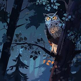 Owl Hoot | Magical Night Image