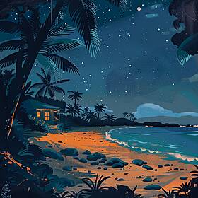 Fall Asleep at a Hawaiian Beach Image