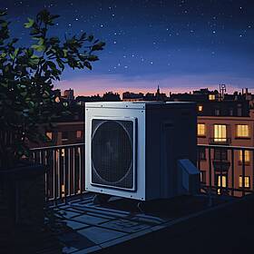 Rooftop HVAC Unit White Noise Image