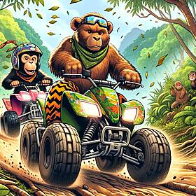 Quad Monkey Image