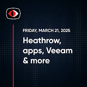Orange Drop Caps, apps, Veeam, jobs, Heathrow, vpentest, Aaran Leyland, and More... - SWN #461 Image